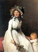 Jacques-Louis David, Portrait of Madame Emilie Seriziat and her Son